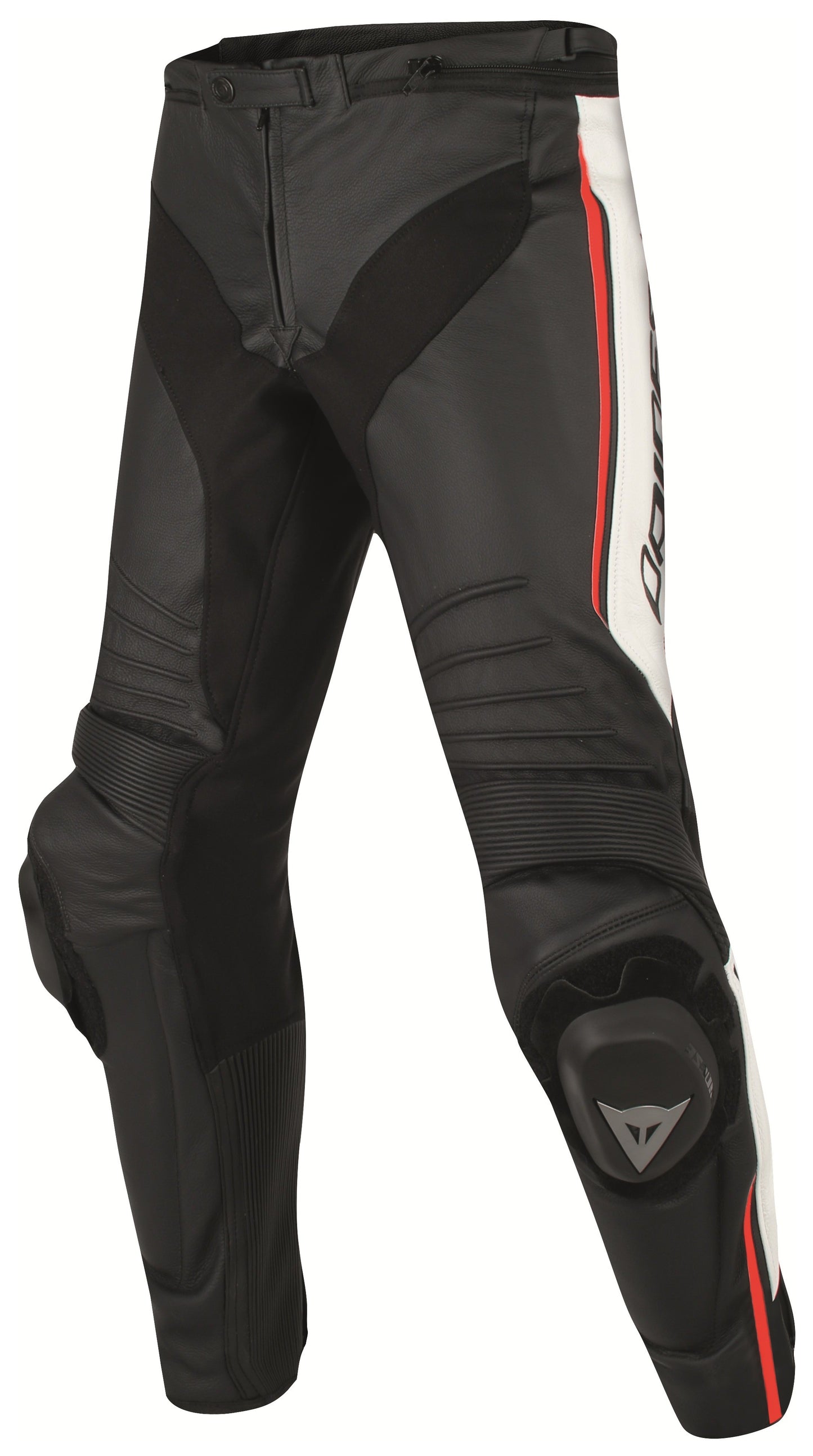 MISANO PERF. LEATHER PANTS N32 BLACK WHITE RED