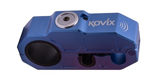 KHL-B BLOCCO LEVA FRENO BLUE 10MM ALARMED GRIP LOCK