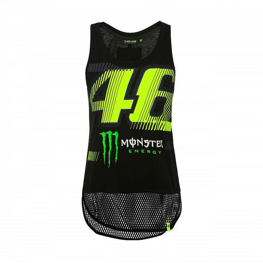 MOWTT359704 TANK TOP WOMAN VR46 MONSTER BLACK