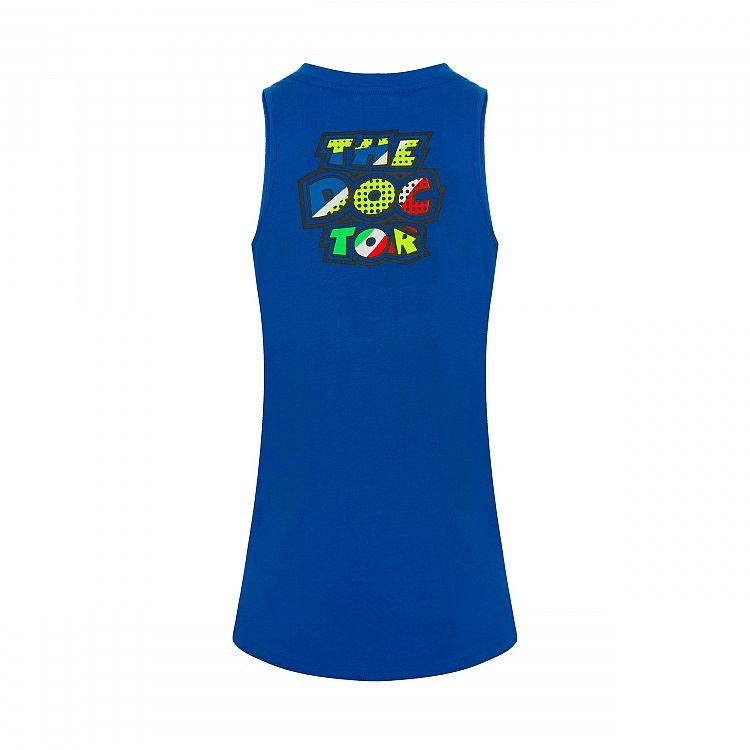 VRWTT352316 TANK TOP WOMAN BLUE TURQUOISE POP ART