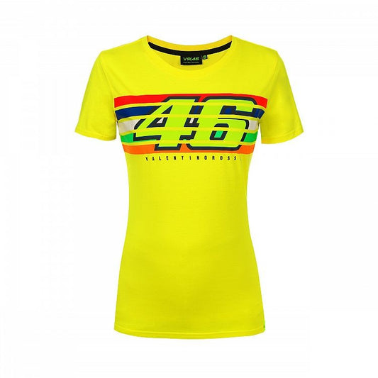 VRWTS352501 T-SHIRT WOMAN YELLOW STRIPES