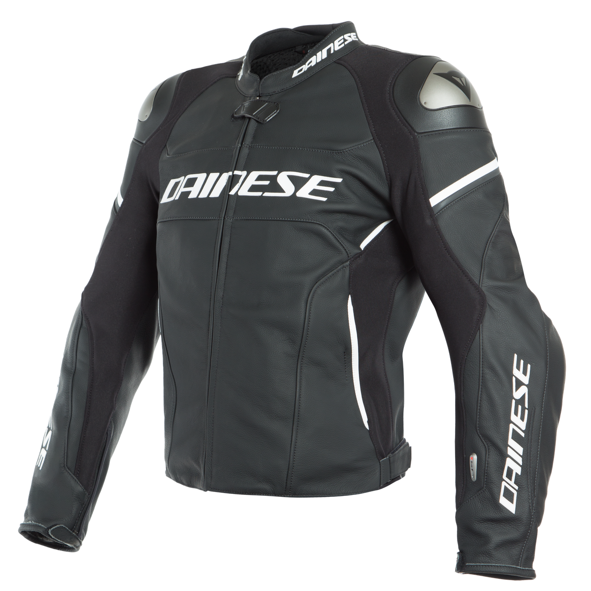 RACING D-AIR LEATHER JACKET 22A BLACK MATT WHITE – Dainese Pro