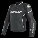RACING 3 D-AIR LEATHER JACKET 22A BLACK MATT WHITE