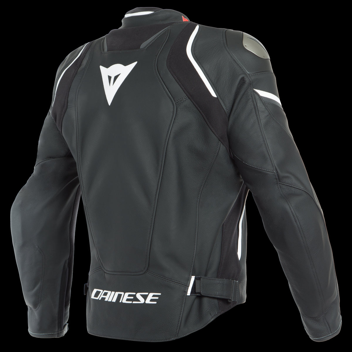 RACING 3 D-AIR LEATHER JACKET 22A BLACK MATT WHITE