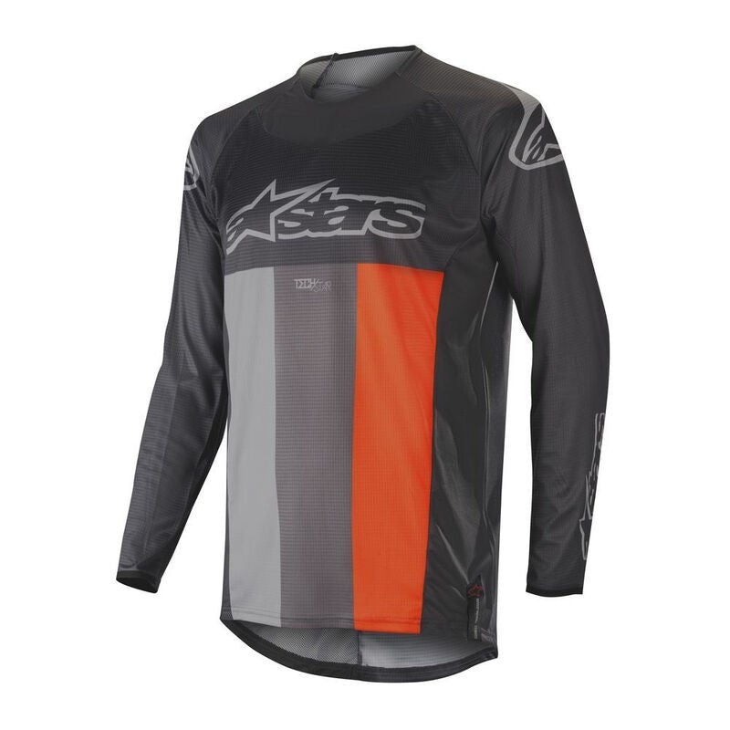 ALPINES. TECHSTAR VENOM JERSEY 1441 ANTHRACITE ORANGE (3760019)