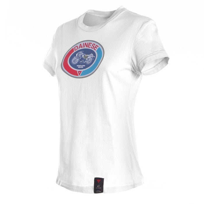 T-SHIRT MOTO 72 LADY 003 WHITE