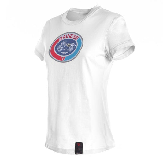 T-SHIRT MOTO 72 LADY 003 WHITE