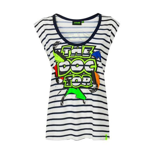 VRWTS392003NF T-SHIRT WOMAN VR46 STREET ART WHITE