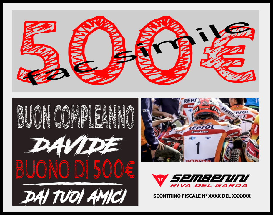 BUONO REGALO ONLINE 500 EURO