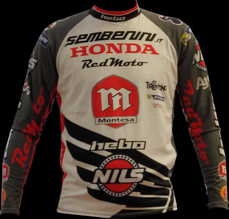 MAGLIA HEBO RACE TEAM MONTESA SEMBENINI 2020 GREY RED TRIAL