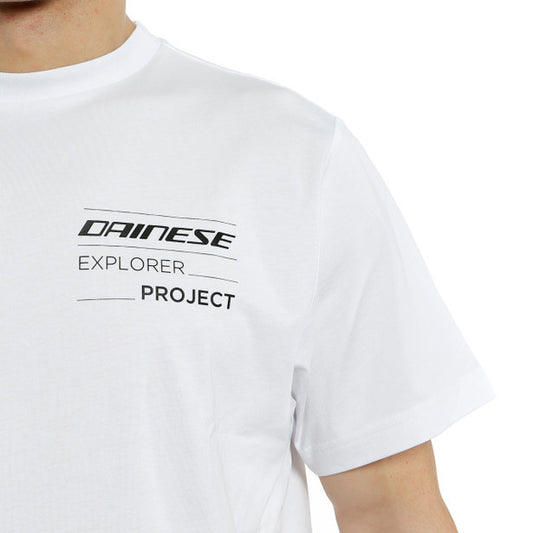 T-SHIRT ADVENTURE LONG 601 WHITE BLACK