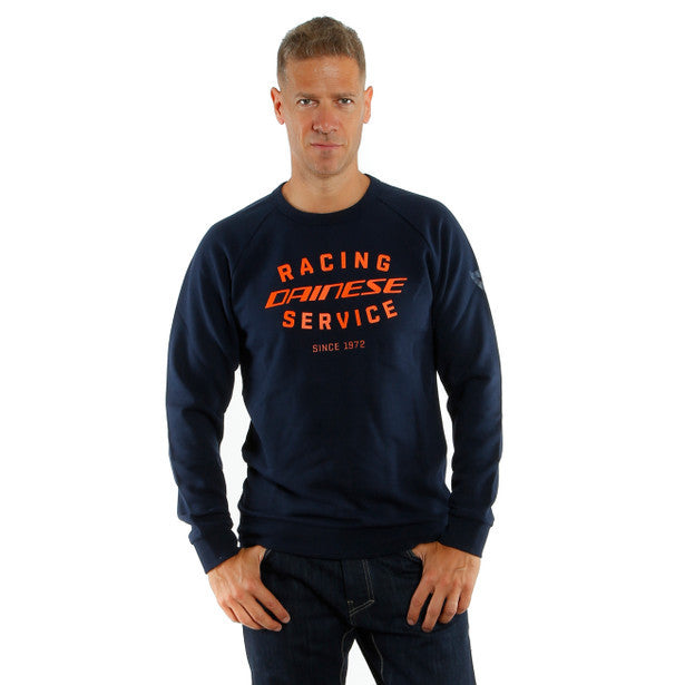 FELPA DAINESE PADDOCK SWEATSHIRT 92E BLACK-IRIS ORANGE