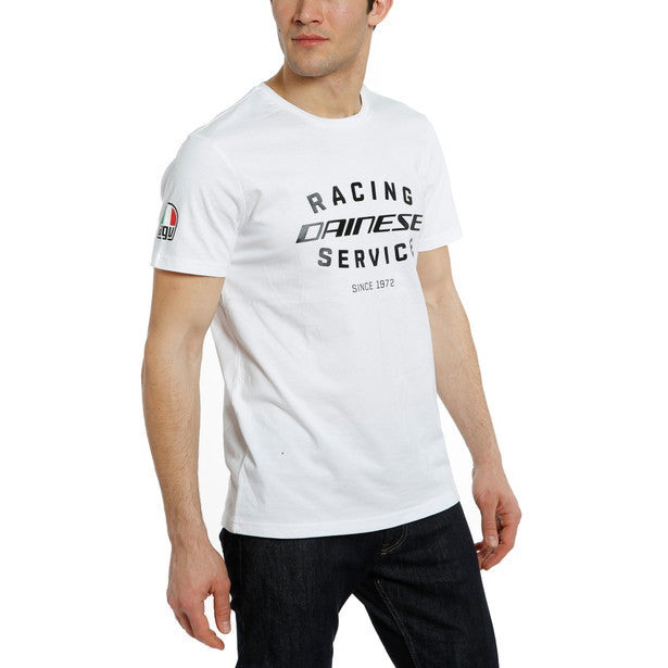 T-SHIRT RACING SERVICE 601 WHITE BLACK