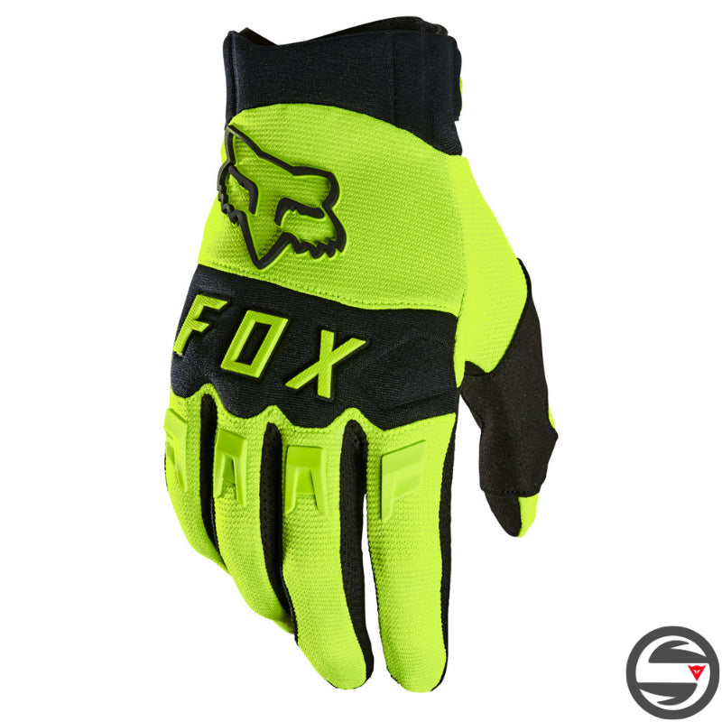 25796-130 DIRTPAW GLOVE FLUO YELLOW FOX TOUCHSCREEN