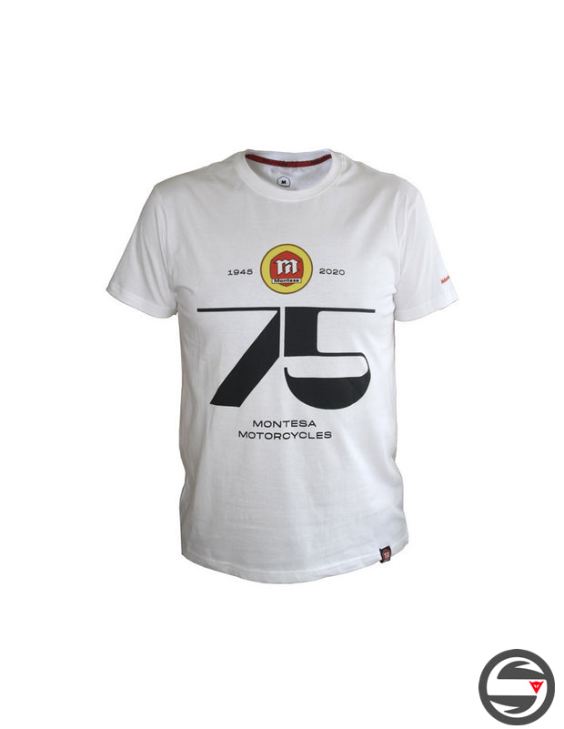 MT2004B T-SHIRT WHITE MONTESA 75TH ANNIVERSARY