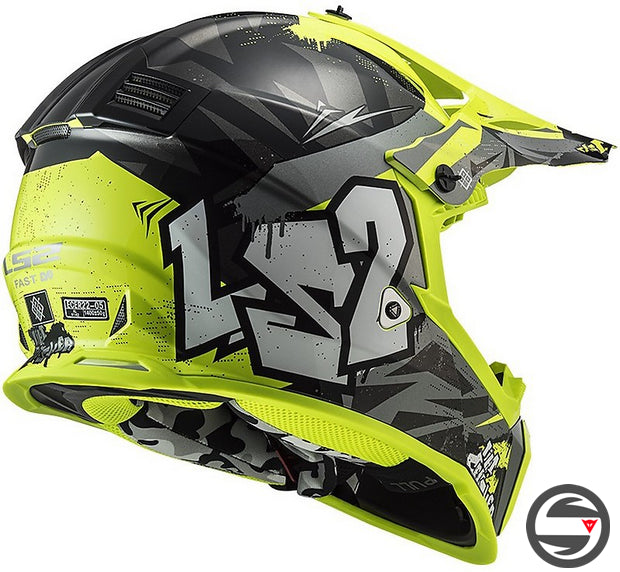MX437 FAST EVO CRUSHER BLACK YELLOW