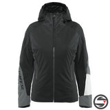 HP CRUST WMN JACKET 82F BLACK TAPS CHARCOAL GRAY STAR WHITE