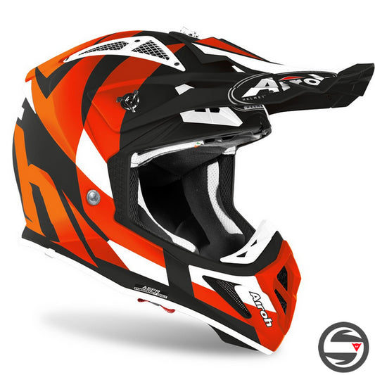 AIROH AVIATOR ACE TRICK ORANGE MATT AVAT32