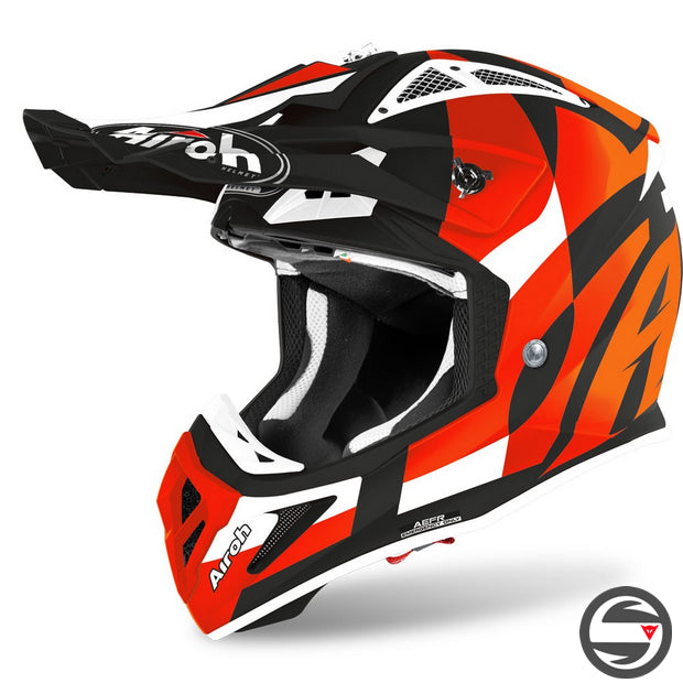 AIROH AVIATOR ACE TRICK ORANGE MATT AVAT32