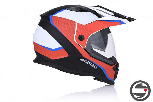 CASCO ACERBIS REACTIVE GRAFFIX 343 ROSSO BIANCO