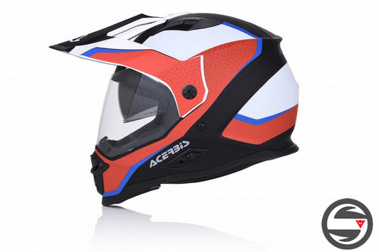 CASCO ACERBIS REACTIVE GRAFFIX 343 ROSSO BIANCO