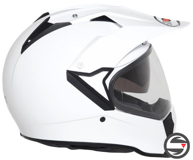 MX TOURER PLAIN WHITE SUOMY