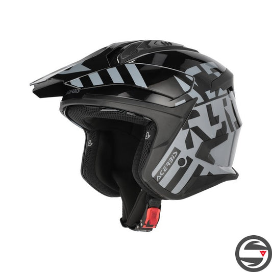 CASCO JET ARIA EVO GRAPHIC 319 NERO GRIGIO