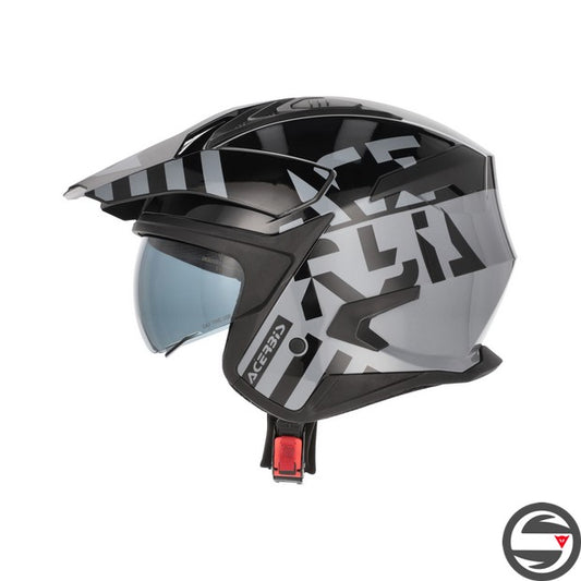 CASCO JET ARIA EVO GRAPHIC 319 NERO GRIGIO