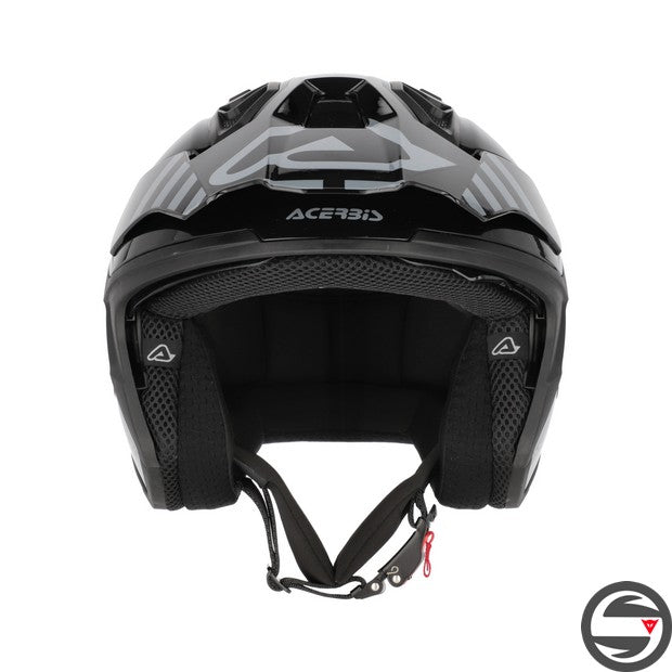 CASCO JET ARIA EVO GRAPHIC 319 NERO GRIGIO