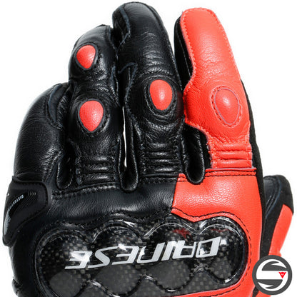 CARBON 3 LONG GLOVES W12 BLACK FLUO-RED WHITE