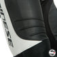 LAGUNA SECA 5 1PC PERF. LEATHER SUIT S/T 622 BLACK WHITE