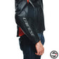 RACING 4 LEATHER JACKET 628 BLACK FLUO-RED