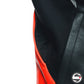 RACING 4 LEATHER JACKET 628 BLACK FLUO-RED