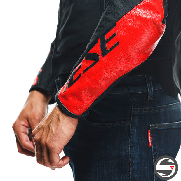 SPORTIVA LEATHER JACKET 25A BLACK LAVA RED