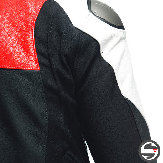 SPORTIVA LEATHER JACKET 25A BLACK LAVA RED