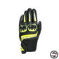 MIG 3 UNISEX LEATHER GLOVES 620 BLACK FLUO YELLOW