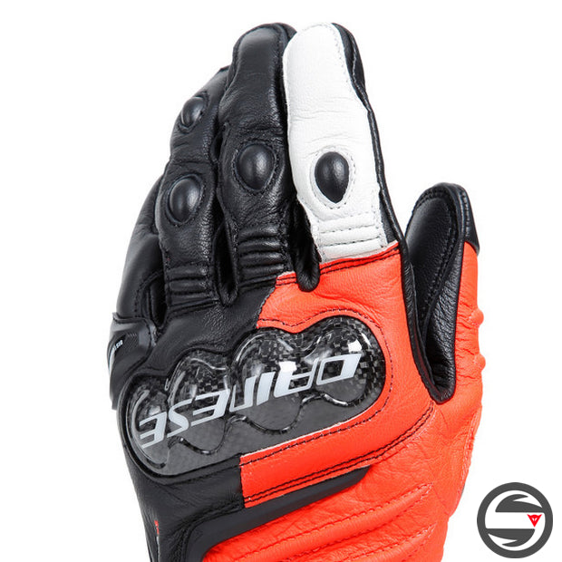 CARBON 4 LONG GLOVES W12 BLACK FLUO-RED WHITE