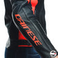 RACING 4 LADY LEATHER JACKET 628 BLACK FLUO-RED