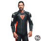 TOSA 1 PCS PERF. LEATHER SUIT W12 BLACK FLUO-RED