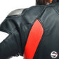 TOSA 1 PCS PERF. LEATHER SUIT W12 BLACK FLUO-RED