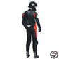 TOSA 1 PCS PERF. LEATHER SUIT W12 BLACK FLUO-RED