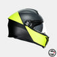 TOURMODULAR AGV E2206 MULTI MPLK 001 BALANCE MATT BLACK YELLOW FLUO