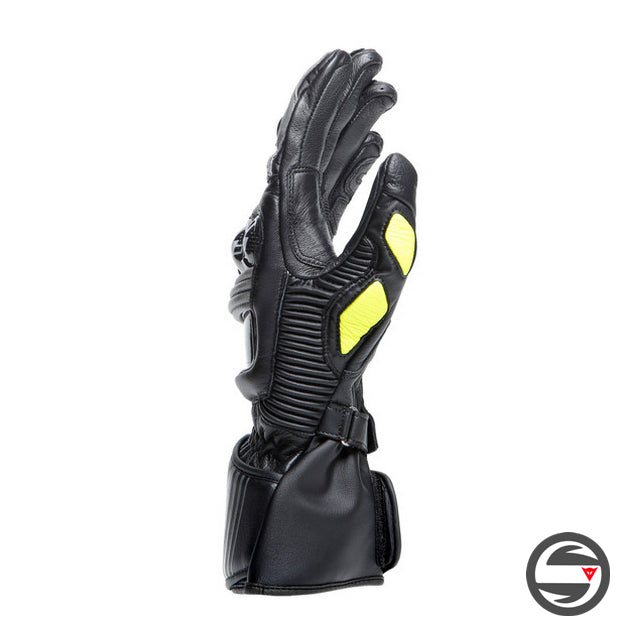 PELLE DRUID 4 GLOVES 20A BLACK CHARCOAL GRAY FLUO YELLOW