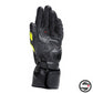 PELLE DRUID 4 GLOVES 20A BLACK CHARCOAL GRAY FLUO YELLOW