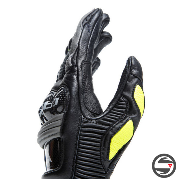 PELLE DRUID 4 GLOVES 20A BLACK CHARCOAL GRAY FLUO YELLOW