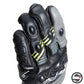 PELLE DRUID 4 GLOVES 20A BLACK CHARCOAL GRAY FLUO YELLOW