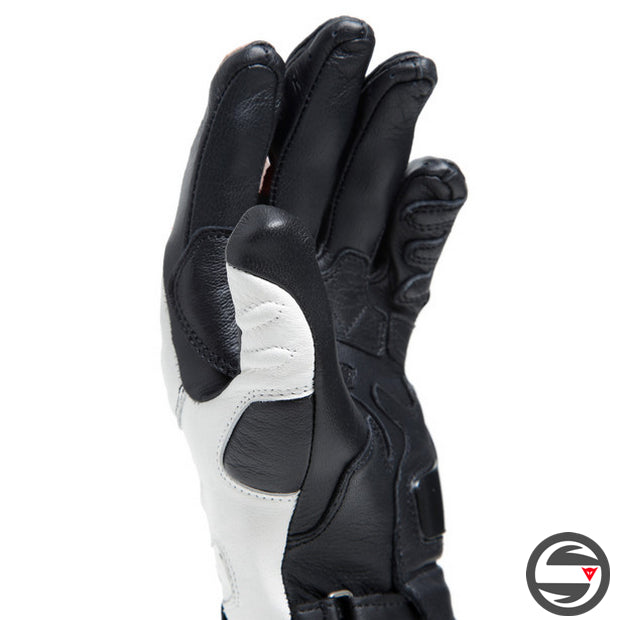 CARBON 4 LONG LADY LEATHER GLOVES N32 BLACK WHITE FLUO-RED