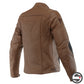 RAZON 2 LEATHER JACKET 58G TOBACCO BROWN