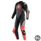 AUDAX D-ZIP 1PC PERF. Z09 BLACK RED FLUO ANTHRACITE LEATHE SUITE
