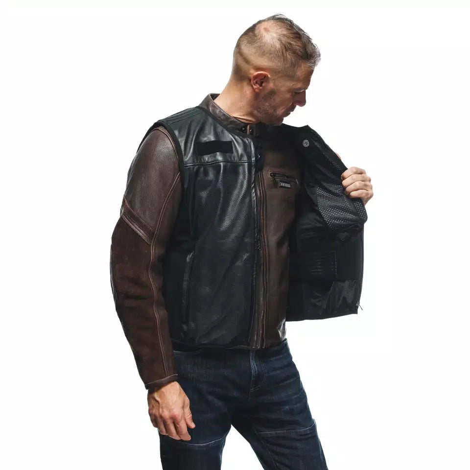 SMART JACKET MAN 001 LEATHER D-AIR AIRBAG